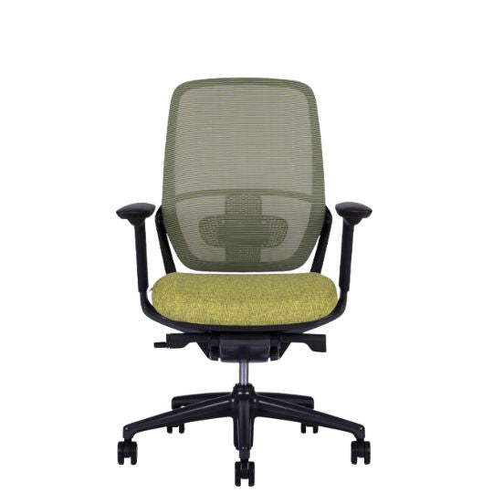 Sillón Ejecutivo Legend respaldo bajo tapizado en mesh y asiento en tela con base Onix