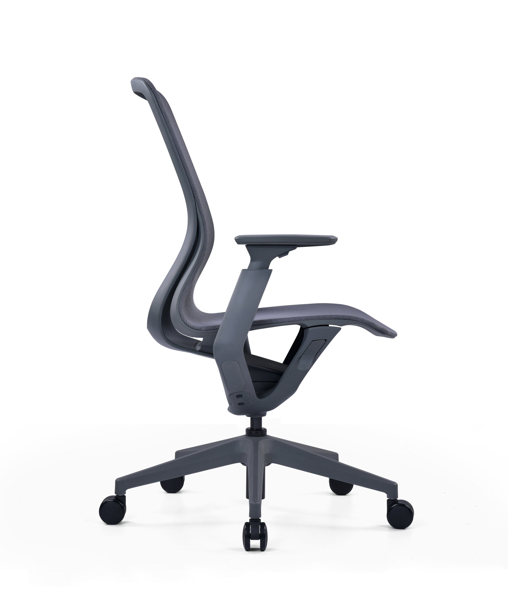 Sillón ejecutivo Epic respaldo y asiento tapizado en malla color gris claro o gris oxford