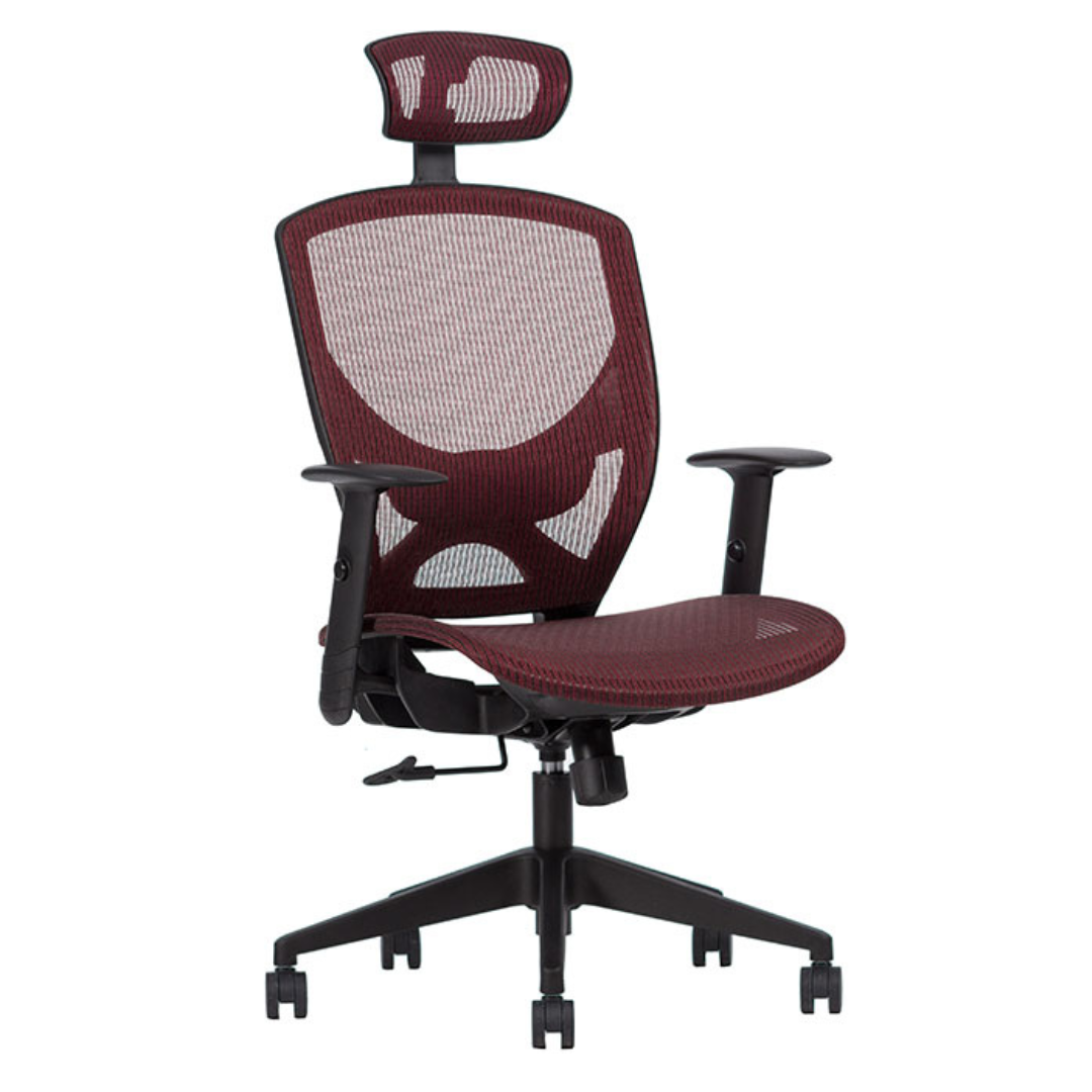 Sillón ejecutivo Matrix respaldo alto y asiento tapizado en mesh con base nylon