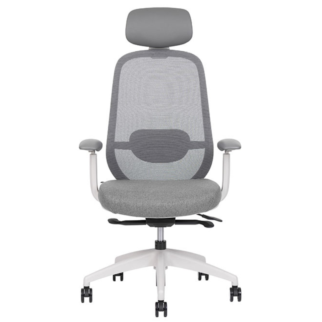 Sillón ejecutivo Spirit express respaldo alto tapizado en smartmesh y asiento tapizado en tela con base 5 puntas nylon