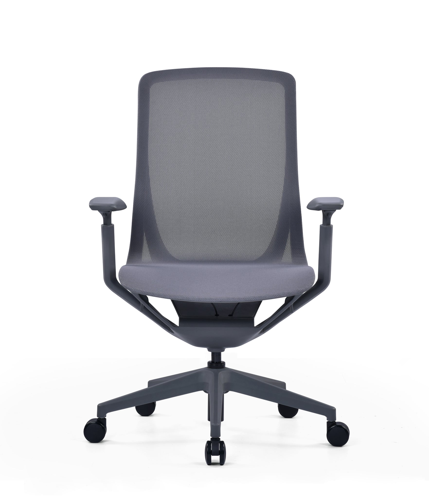 Sillón ejecutivo Epic respaldo y asiento tapizado en malla color gris claro o gris oxford