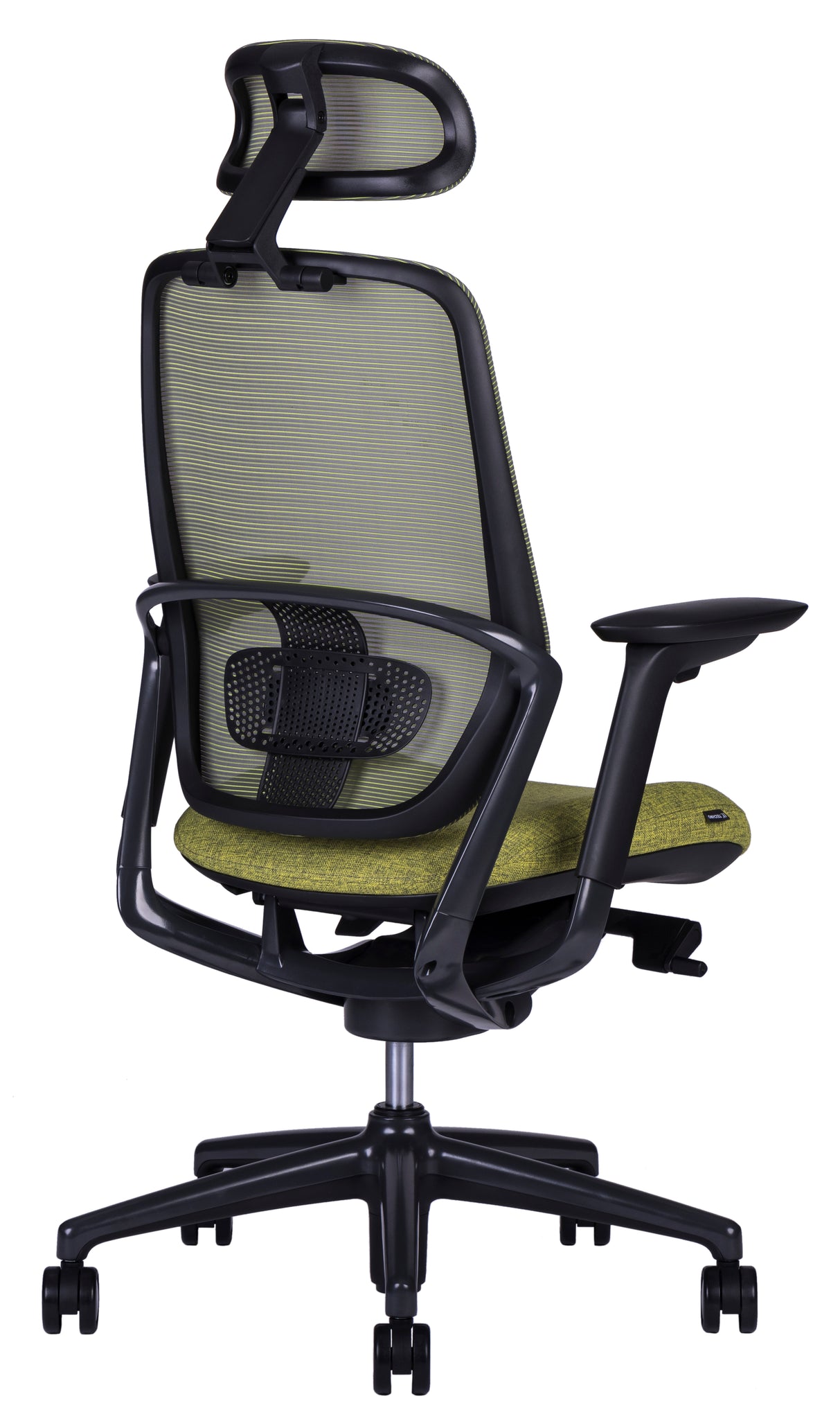Sillón Ejecutivo Legend respaldo alto tapizado en mesh y asiento en tela con base Onix