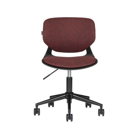 Silla de oficina respaldo red, asiento tapizado