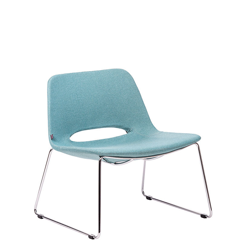 Sillon EXTRAKOOL respaldo y asiento tapizado en tela, base trineo