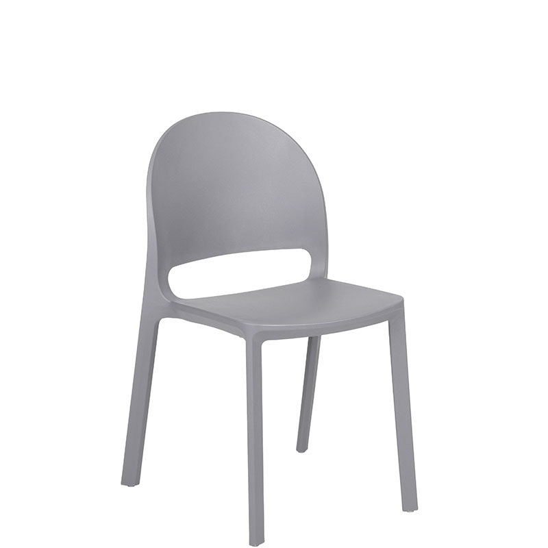 Silla de exterior Shine respaldo y asiento de polipropileno