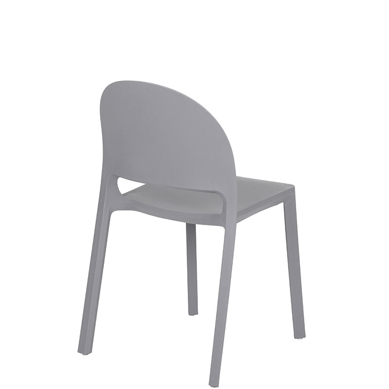 Silla de exterior Shine respaldo y asiento de polipropileno