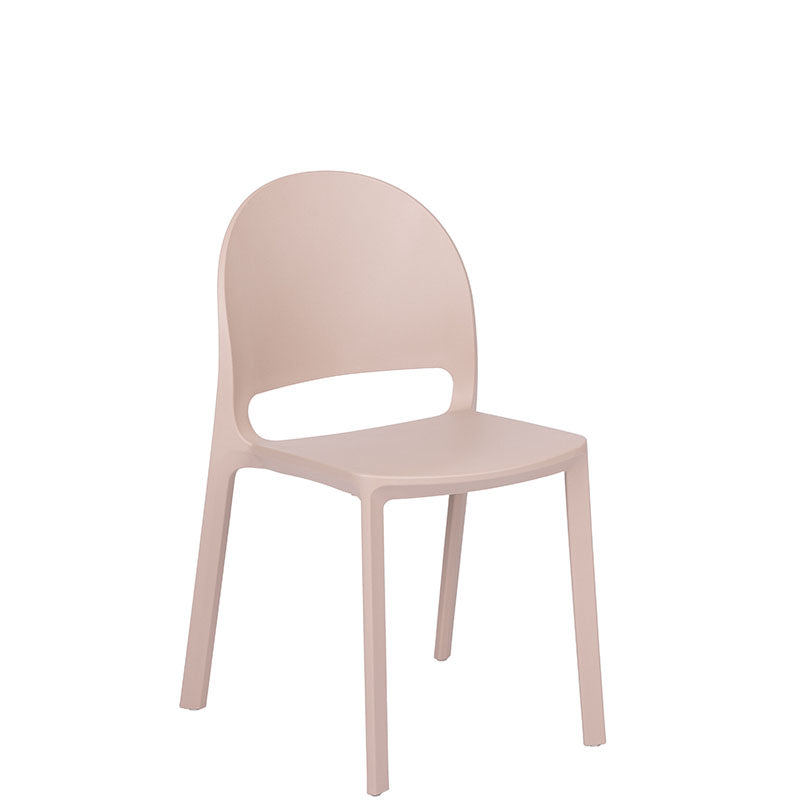 Silla de exterior Shine respaldo y asiento de polipropileno