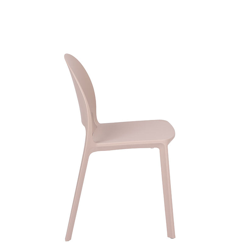 Silla de exterior Shine respaldo y asiento de polipropileno