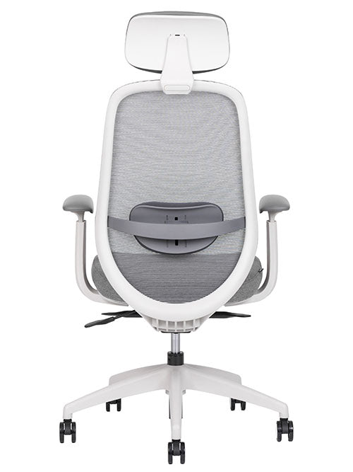 Sillón ejecutivo Spirit express respaldo alto tapizado en smartmesh y asiento tapizado en tela con base 5 puntas nylon