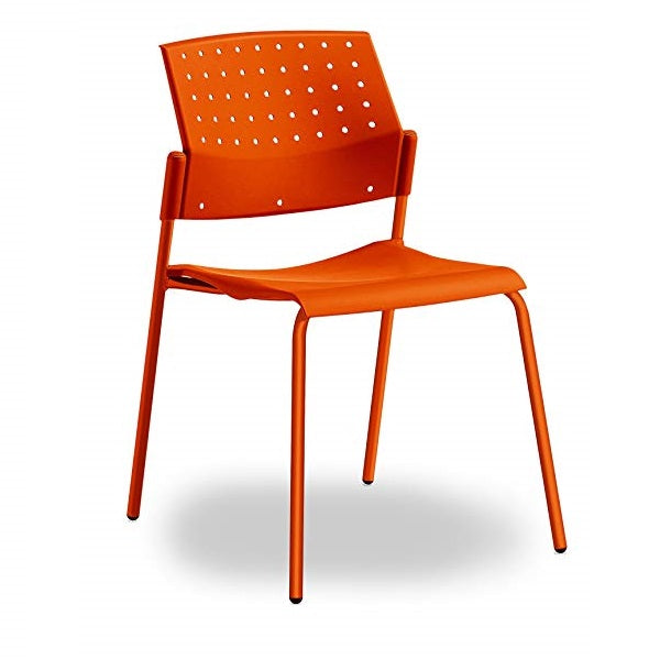 silla areta base en color naranja