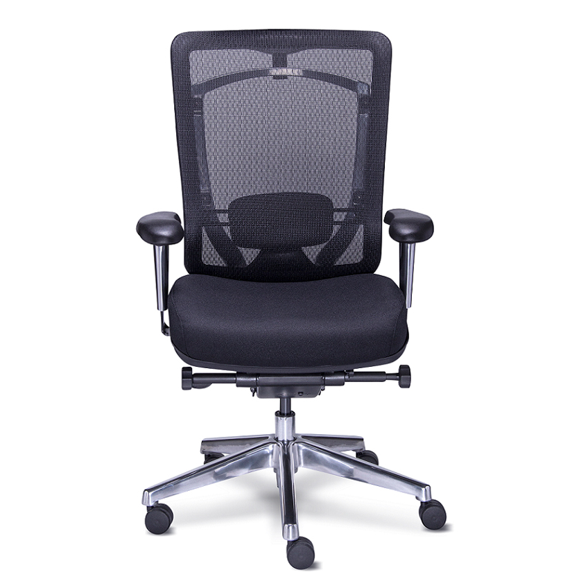 Sillón ejecutivo RE-7001 dynamic respaldo y asiento tapizado malla con base aluminio