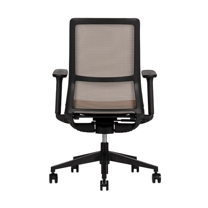 Sillón ejecutivo Sense Black Respaldo Bajo respaldo y asiento tapizado en mesh con base nylon